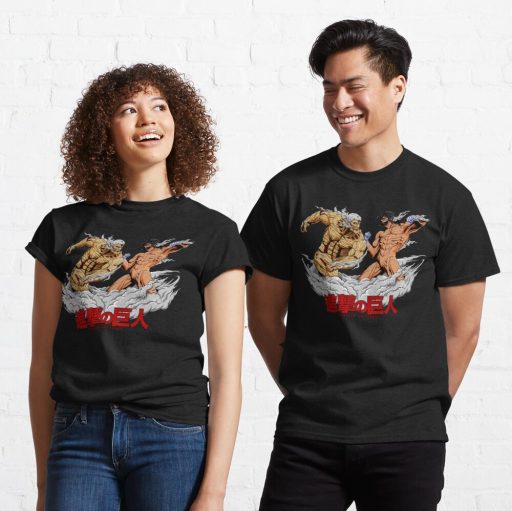 Armored Titan VS Attack Titan Classic T-Shirt, Attack On Titan Merchandise