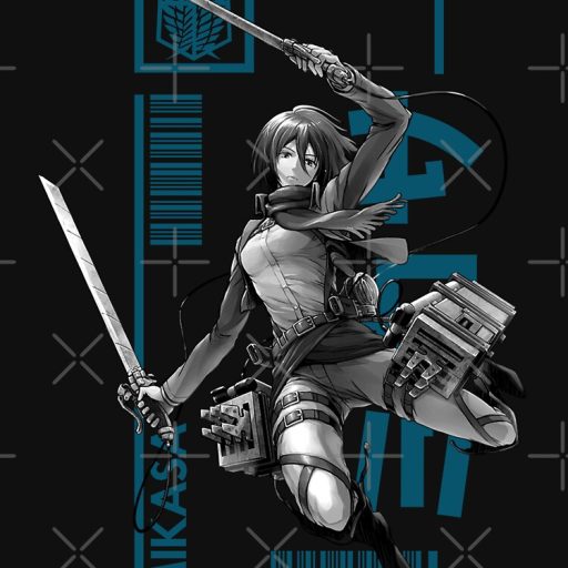 Mikasa Ackerman Attack On Titan Typography 3 T-Shirt,  Attack On Titans merch