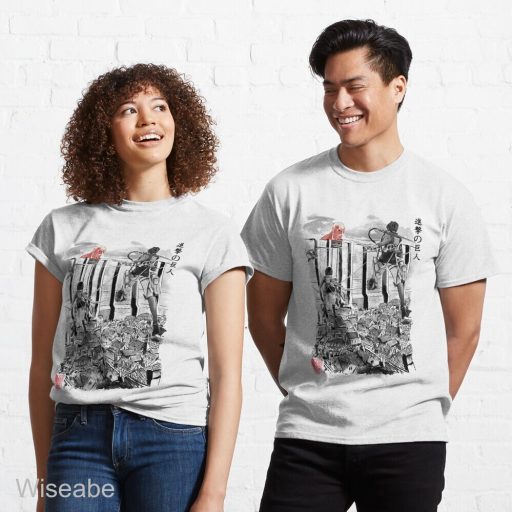 Flying For Humanity Classic T-Shirt,  Attack On Titan Vintage Shirt