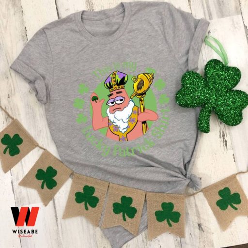 Spongebob Patrick Star This Is My Lucky Patrick St Patricks Day Shirt , Saint Patricks Day Gifts