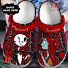 Cute Custom Name Jack Skellington And Sally Matching Halloween Crocs, Personalized Halloween Gifts