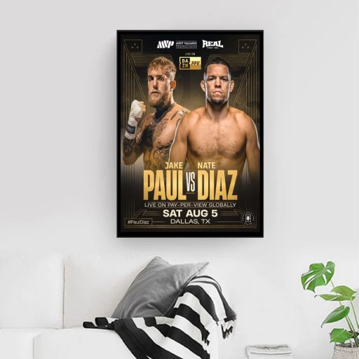 Hot Boxing Jake Paul Vs Nate Diaz Poster