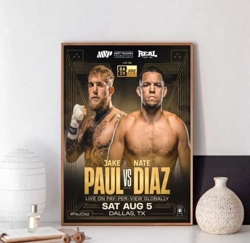 Hot Boxing Jake Paul Vs Nate Diaz Poster