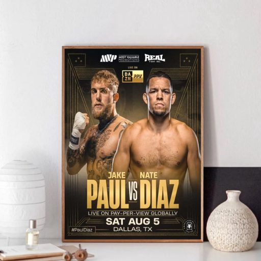 Hot Boxing Jake Paul Vs Nate Diaz Poster