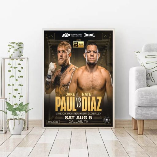 Hot Boxing Jake Paul Vs Nate Diaz Poster