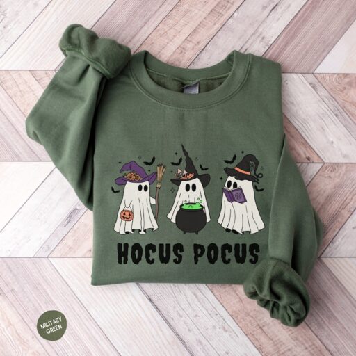 Hocus Pocus Sweatshirt, Witch Ghosts Shirt, Ghost Halloween Shirt