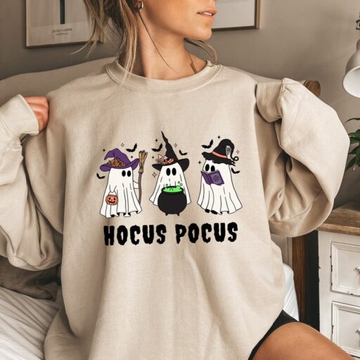 Hocus Pocus Sweatshirt, Witch Ghosts Shirt, Ghost Halloween Shirt