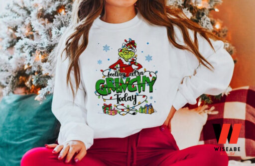 Feeling Extra Grinchy Today Christmas Sweatshirt, Disney Christmas Grinch Shirt Christmas Gift For Women