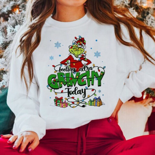 Feeling Extra Grinchy Today Christmas Sweatshirt, Disney Christmas Grinch Shirt Christmas Gift For Women