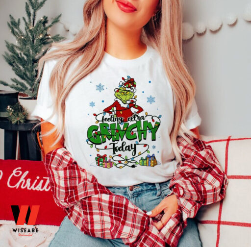 Feeling Extra Grinchy Today Christmas Sweatshirt, Disney Christmas Grinch Shirt Christmas Gift For Women