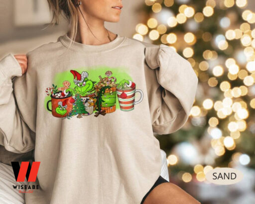 Grinchmas Coffee Latte Sweatshirt, Vintage Grinc Coffee Shirt, Christmas Gifts