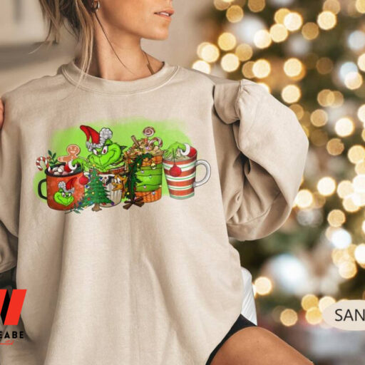 Grinchmas Coffee Latte Sweatshirt, Vintage Grinc Coffee Shirt, Christmas Gifts