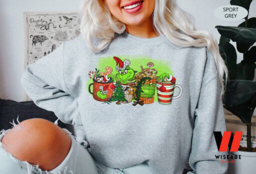 Grinchmas Coffee Latte Sweatshirt, Vintage Grinc Coffee Shirt, Christmas Gifts