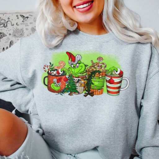 Grinchmas Coffee Latte Sweatshirt, Vintage Grinc Coffee Shirt, Christmas Gifts