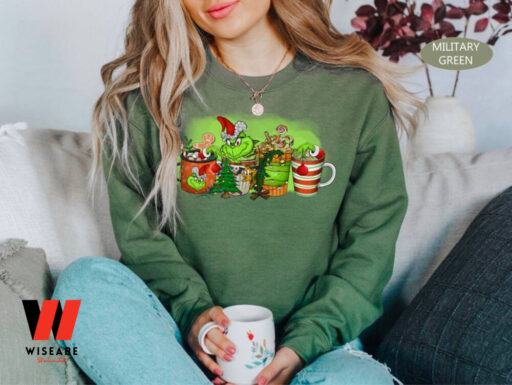 Grinchmas Coffee Latte Sweatshirt, Vintage Grinc Coffee Shirt, Christmas Gifts