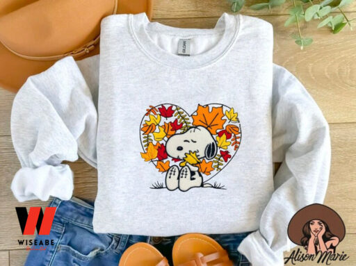 Halloween Pumpkin Snoopy Embroidered Sweatshirt, Halloween Cartoon Dog Embroidery, Halloween Gift