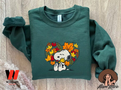 Halloween Pumpkin Snoopy Embroidered Sweatshirt, Halloween Cartoon Dog Embroidery, Halloween Gift