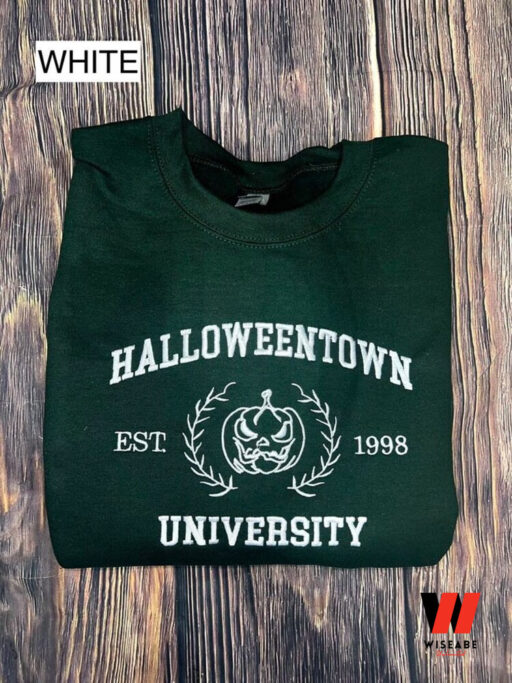 Halloweentown University Embroidered Sweatshirt, Halloween Gift