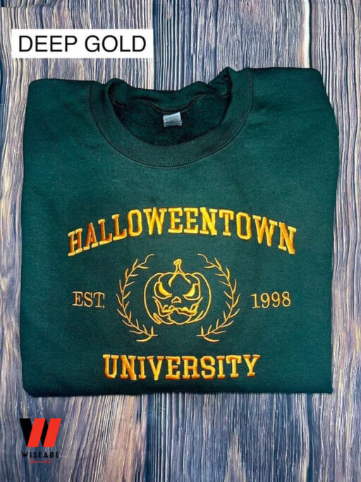 Halloweentown University Embroidered Sweatshirt, Halloween Gift