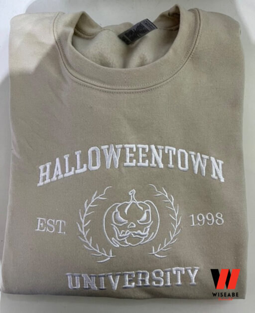 Halloweentown University Embroidered Sweatshirt, Halloween Gift