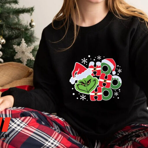 Ho Ho Ho Grinch Sweatshirt, Christmas Shirt, Grinchmas Gift