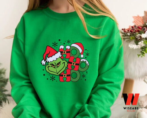 Ho Ho Ho Grinch Sweatshirt, Christmas Shirt, Grinchmas Gift