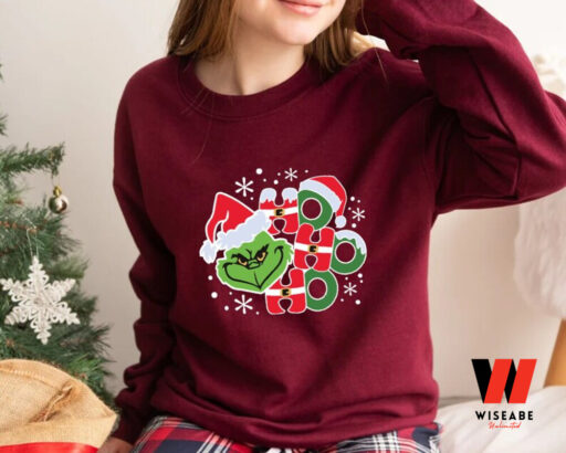 Ho Ho Ho Grinch Sweatshirt, Christmas Shirt, Grinchmas Gift