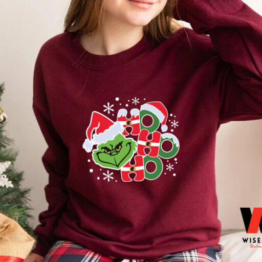 Ho Ho Ho Grinch Sweatshirt, Christmas Shirt, Grinchmas Gift