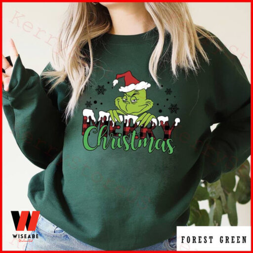 Santa Grinch Face Merry Christmas Sweatshirt, Grinch Face Shirt, Grinch Christmas Shirt