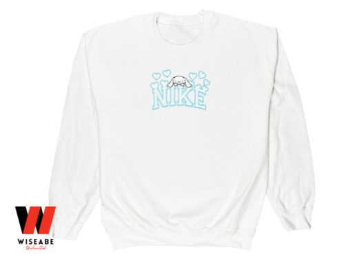 Nike Cinnamoroll Embroidered Sweatshirt, Nike Embroidered Sweatshirt, Gift For Family
