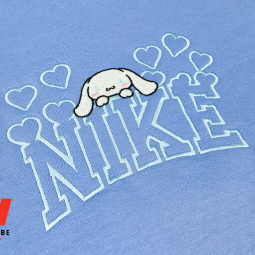 Nike Cinnamoroll Embroidered Sweatshirt, Nike Embroidered Sweatshirt, Gift For Family