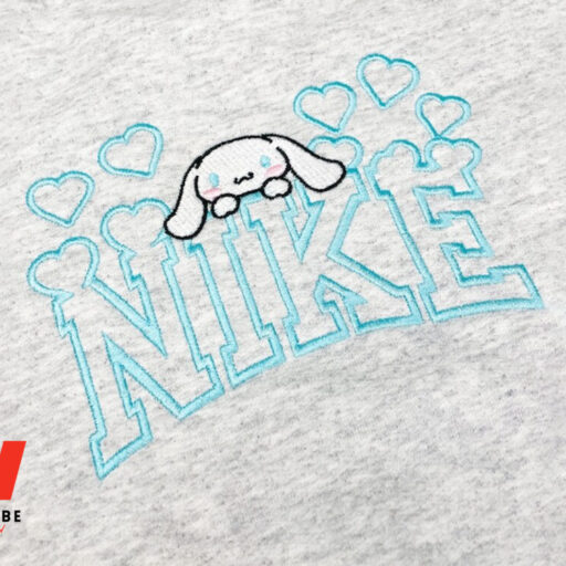 Nike Cinnamoroll Embroidered Sweatshirt, Nike Embroidered Sweatshirt, Gift For Family