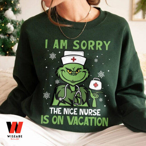 Nurse Grinch Christmas Sweatshirt, Christmas Grinch Shirt, Christmas Gift