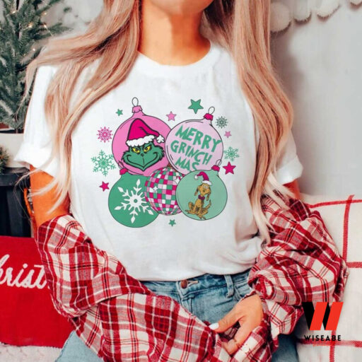 Pink Grinch Shirt, Funny Christmas Sweatshirt, Grinchmas Vibes, Christmas Gift