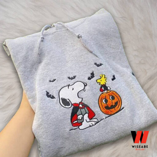 Halloween Snoopy Embroidered Sweatshirt, Spooky Season, Halloween Gifts