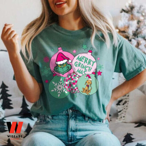 Pink Grinch Shirt, Funny Christmas Sweatshirt, Grinchmas Vibes, Christmas Gift