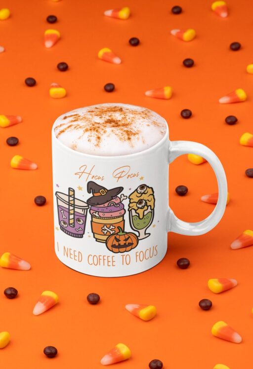 Coffee Cup Halloween Hocus Pocus Coffee Mug Ceramic Cup Tea Cup Halloween Coffee Ghost – Spooky Season