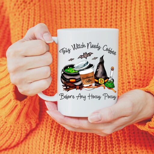 This Witch Needs Coffee Before Any Hocus Pocus Mug, Hocus Pocus Mug, Fall mug