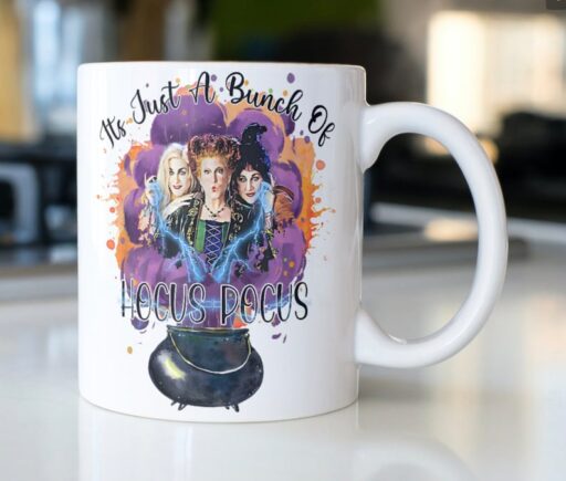 Funny Halloween Witches Coffee Mug, Just A Bunch Of Hocus Pocus Mug