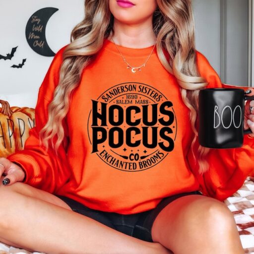 Vintage Hocus Pocus Sweatshirt, Sanderson Sisters Sweatshirt, Halloween Party Shirt