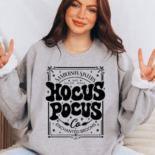 Vintage Hocus Pocus Sweatshirt, Sanderson Sisters Sweatshirt, Halloween Gift