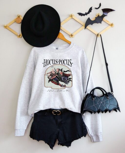 Vintage Hocus Pocus Sweatshirt, Sanderson Sisters Sweatshirt, Halloween Outfit