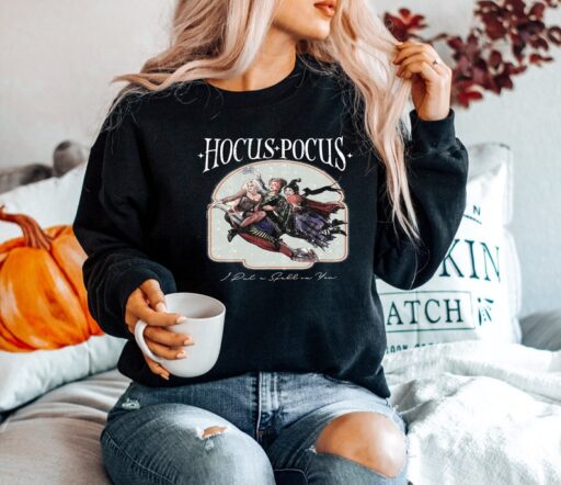 Vintage Hocus Pocus Sweatshirt, Sanderson Sisters Sweatshirt, Halloween Outfit