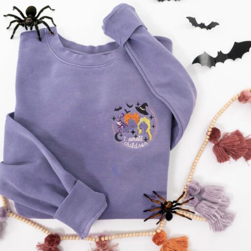 Hocus Pocus Embroidered Sweatshirt, Hocus Pocus Hoodie, Sanderson Sister Sweatshirt