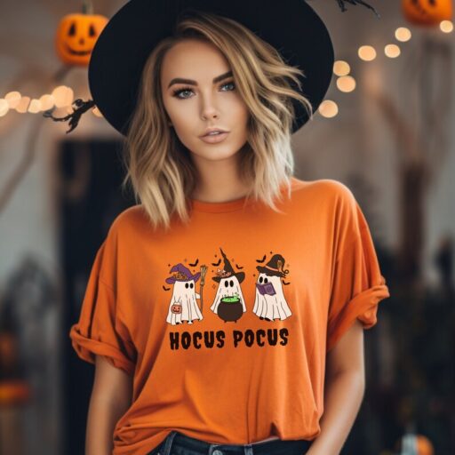 Hocus Pocus Sweatshirt, Witch Ghosts Shirt, Ghost Halloween Shirt