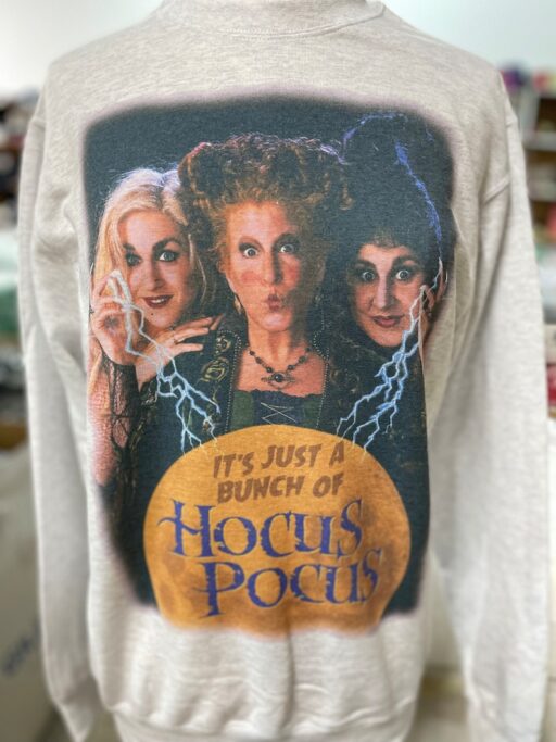 Vintage Hocus Pocus Sweatshirt, Cute Halloween Sanderson Three Sisters Witch Sweatshirt