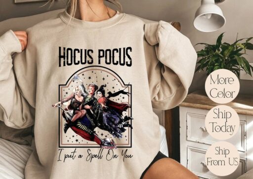 Sanderson Sisters Hocus Pocus Sweatshirt, Disney Halloween Sweatshirt