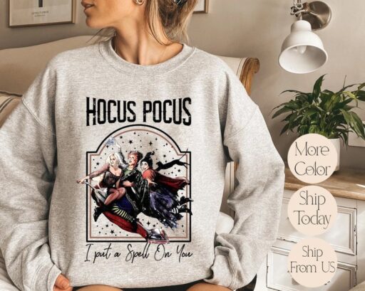 Sanderson Sisters Hocus Pocus Sweatshirt, Disney Halloween Sweatshirt