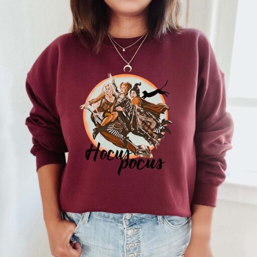 Retro Hocus Pocus Sweatshirt, Sanderson Sweatshirt, Halloween Gift For Family