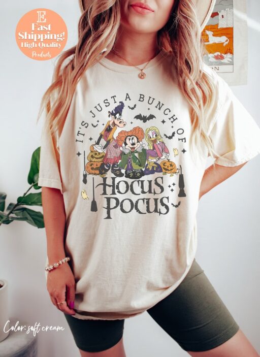 Three Witches Squad Hocus Halloween SweatShirt, Mickey  Sanderson Sisters Shirt, Halloween Shirt